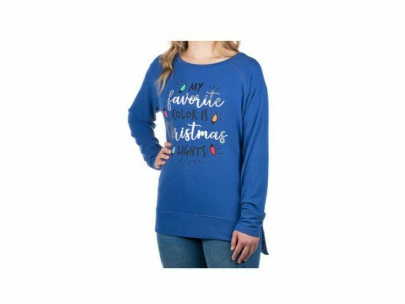 Modern Canvas Long Sleeve Top Blue Heather Small