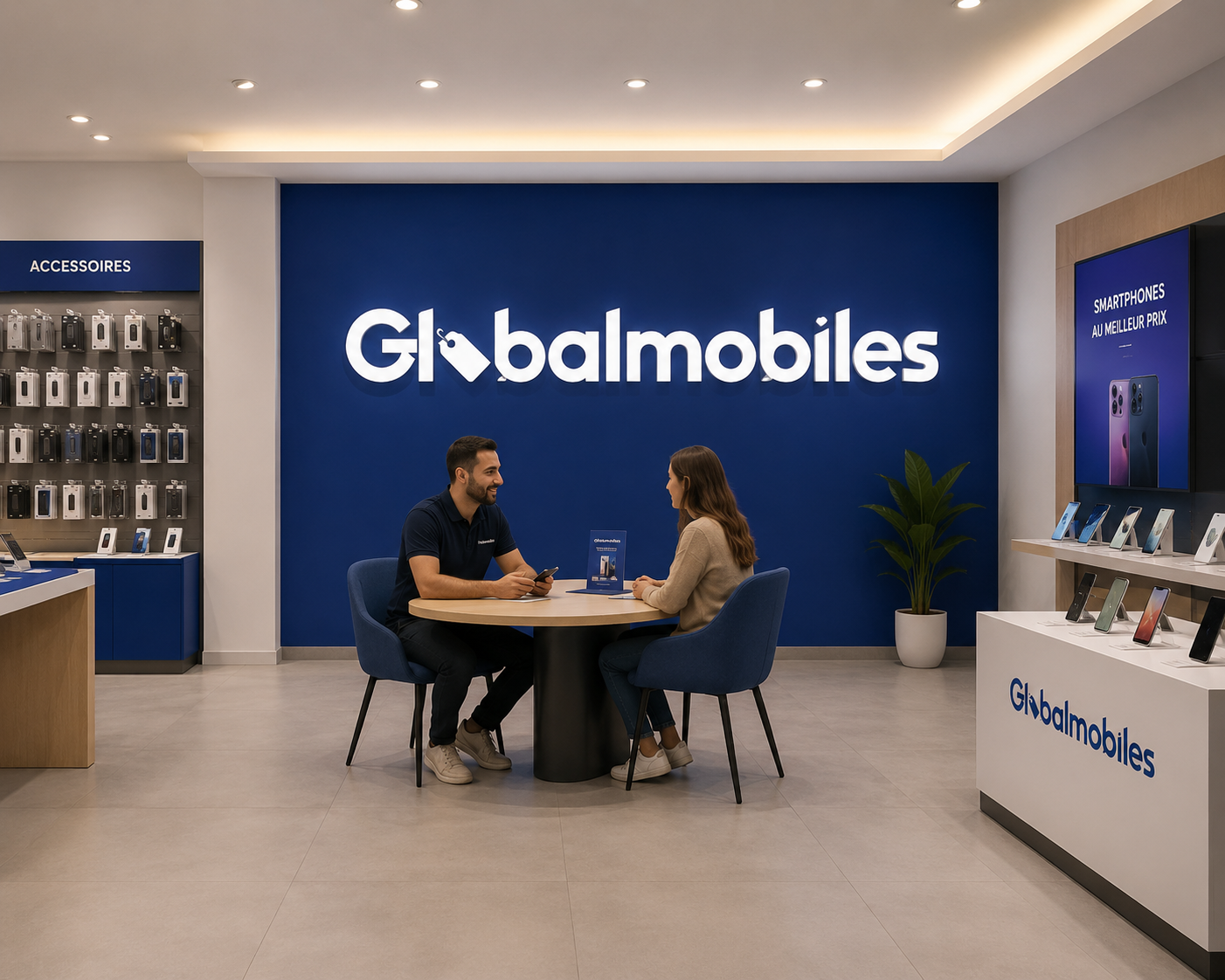 Inside the Global Mobiles store