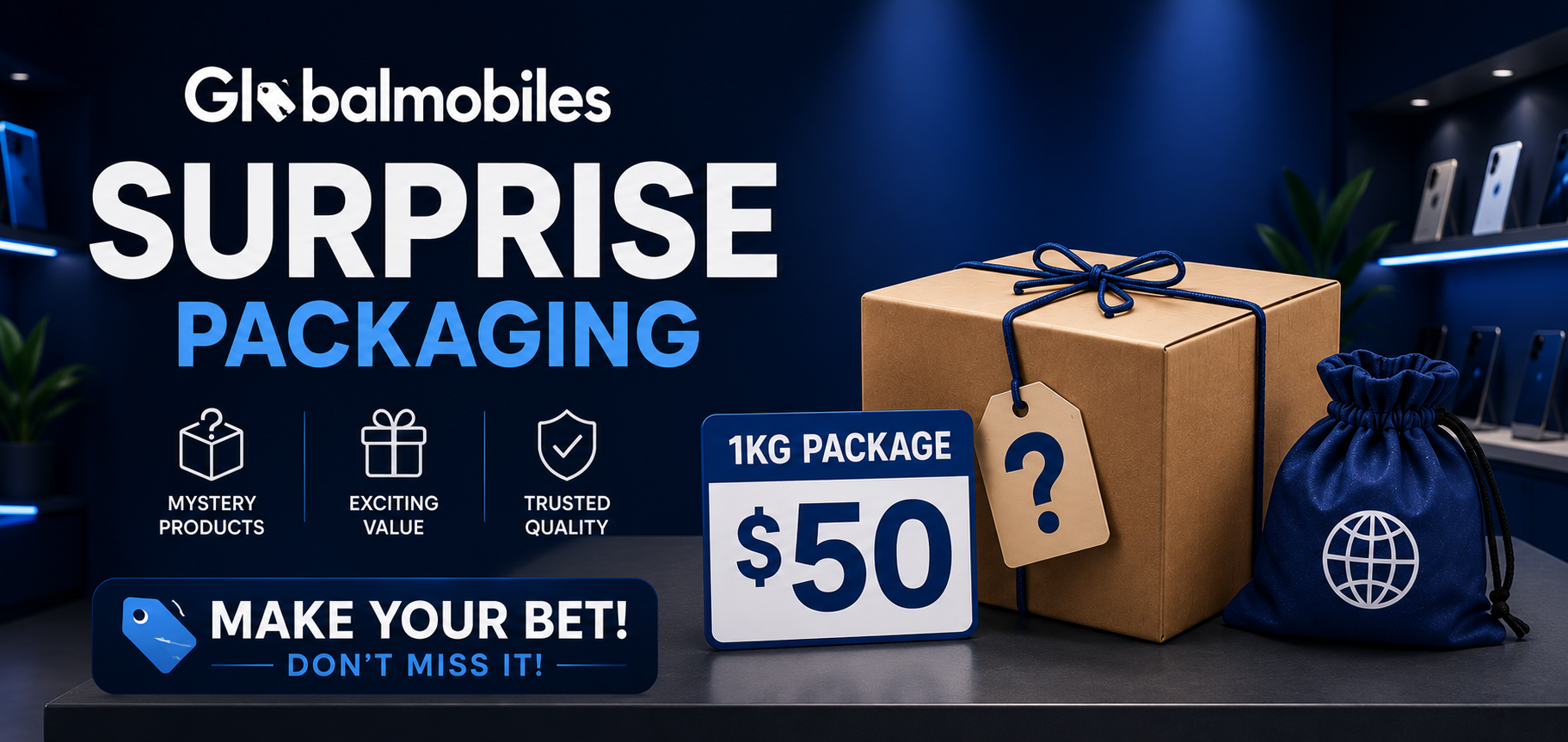 Globalmobiles Surprise Packaging — 1KG package $50