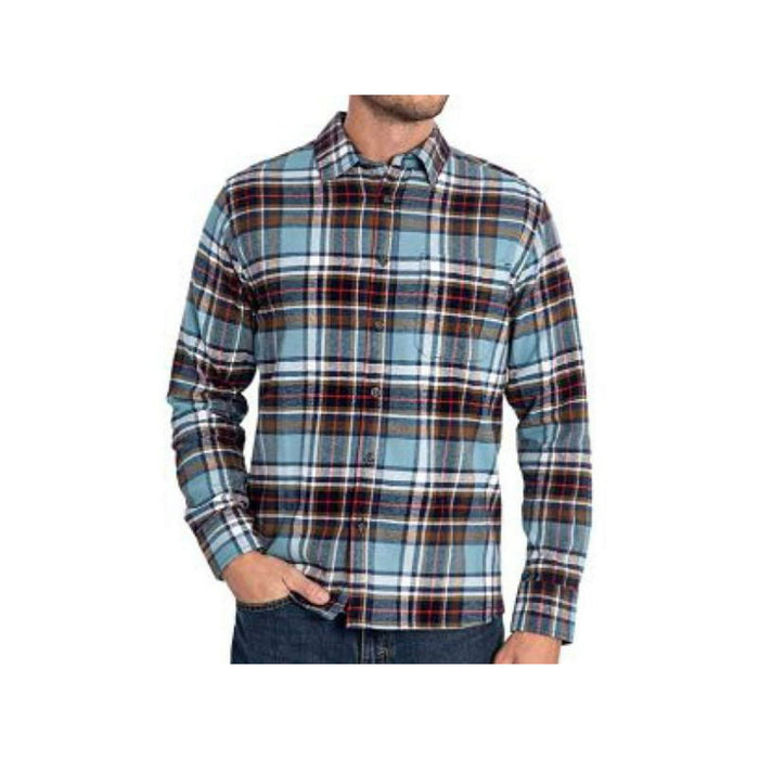 Eddie Bauer Men's Bristol Flannel Long Sleeve Lakeside Plaid XL