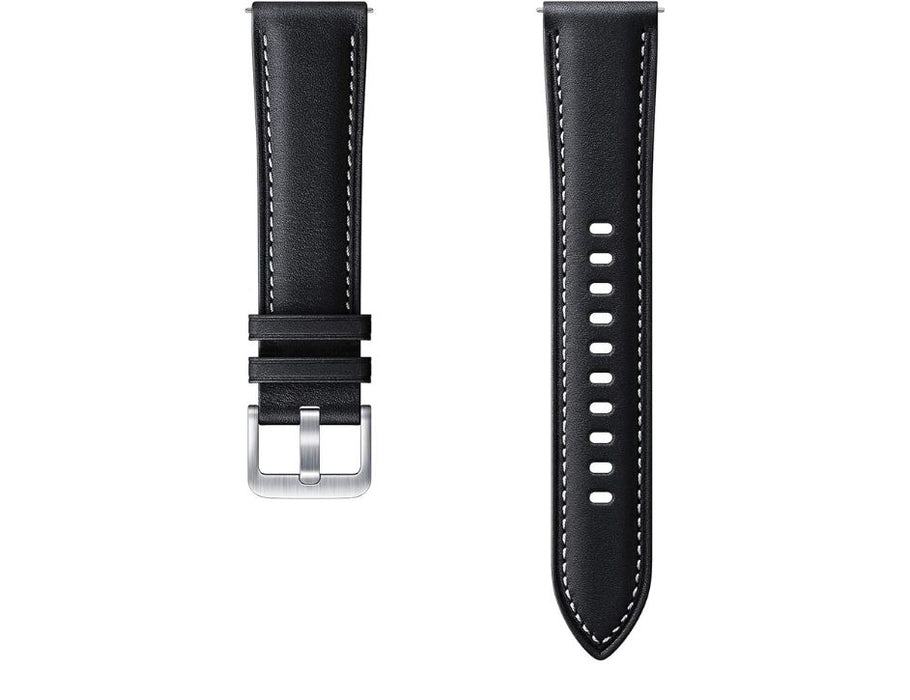 Samsung Stitch Leather Band 20MM | Color: Black