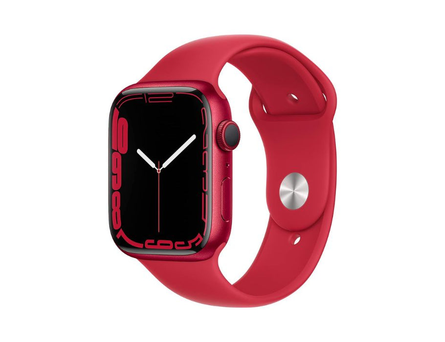 Apple Watch Series 7 (GPS) 45mm  Aluminum Case with Sport Band - MKN93LL/A | Color: Red