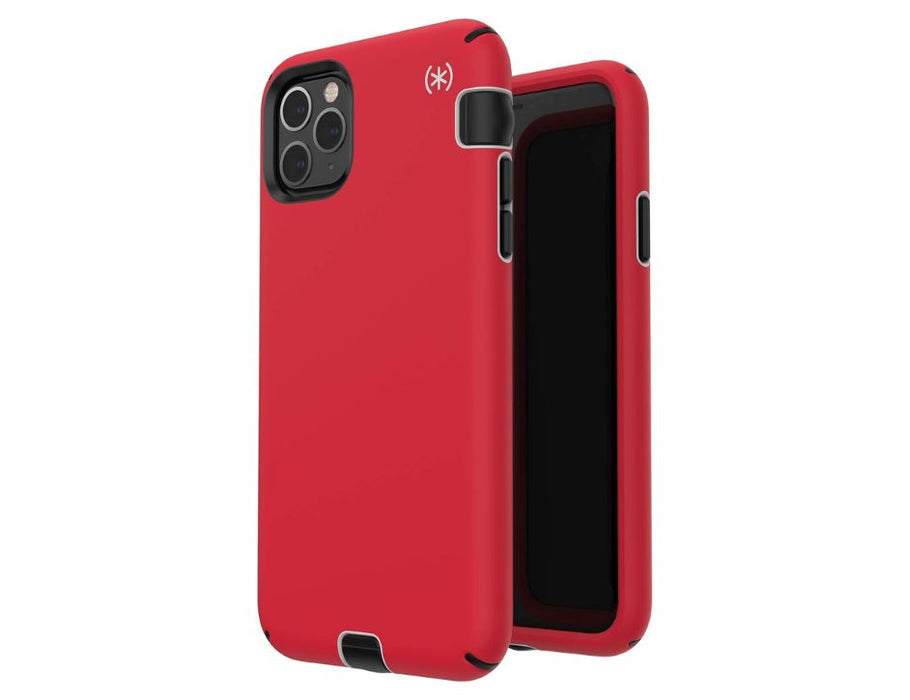 Speck Presidio Sport Series Case for Apple iPhone 11 Pro Max | Color: Matte Red/Black