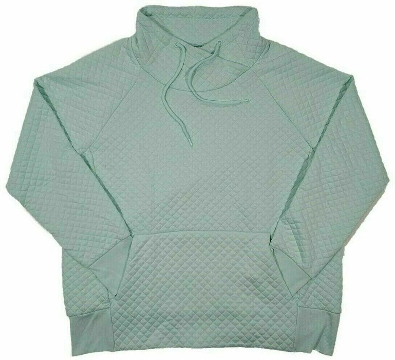 Greentea Quilt Pullover Top  Women Owned Mint XXL