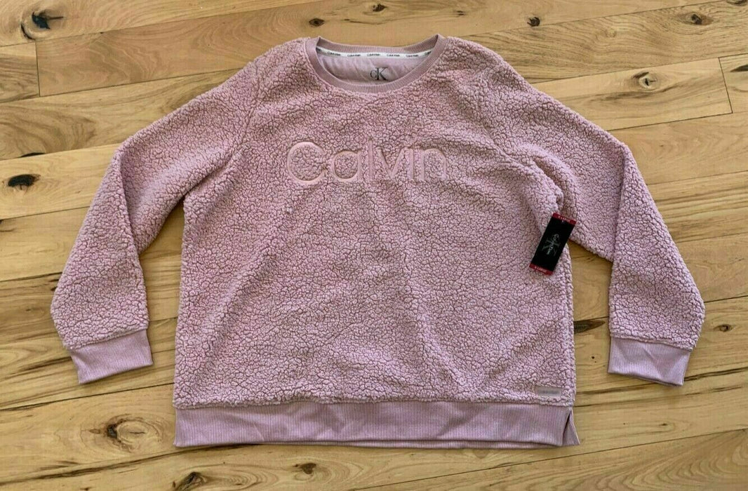 Calvin Klein Women's Sweater Crew Neck CMO/CAMEO PINK XL