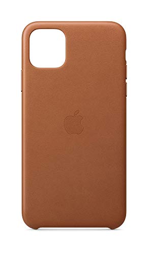 Apple - iPhone 11 Pro Max Leather Case - Saddle Brown MX0D2ZM/A