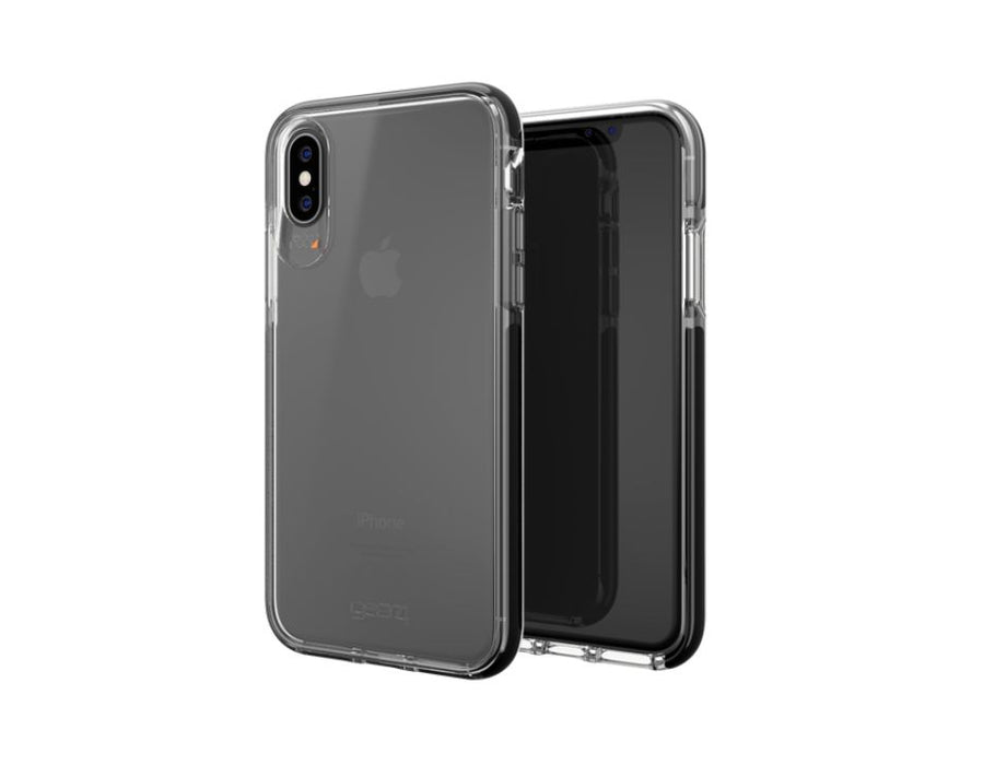 Gear4 D30 Piccadilly Hard Case for iPhone Xs & iPhone X | Color: Clear & Black