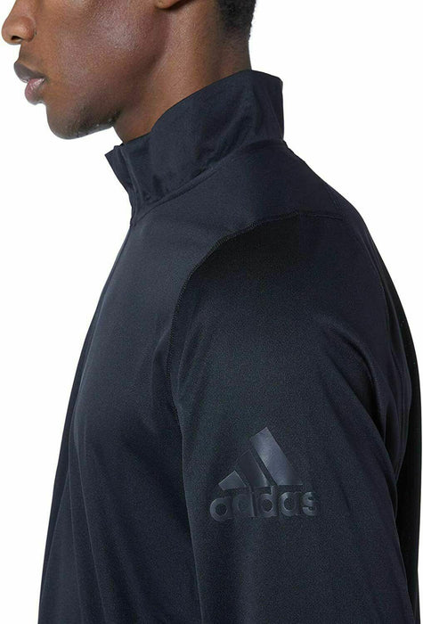 Adidas Men's Half Zip Track Black XL