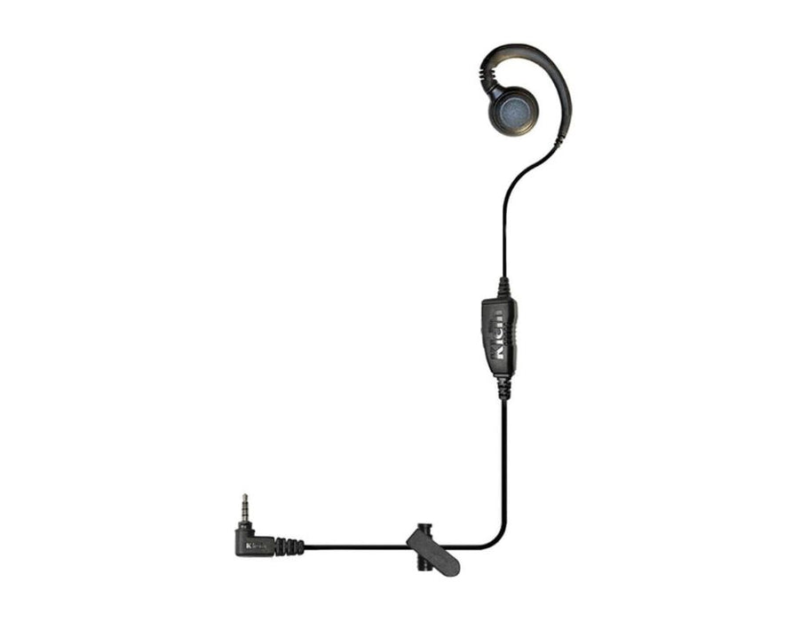 Klein CURL Wired PTT Headset for Compatible With Sonim XP3 Handset | Color: Black