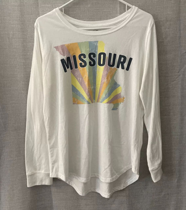 State of Mine Long Sleeve Top White Medium