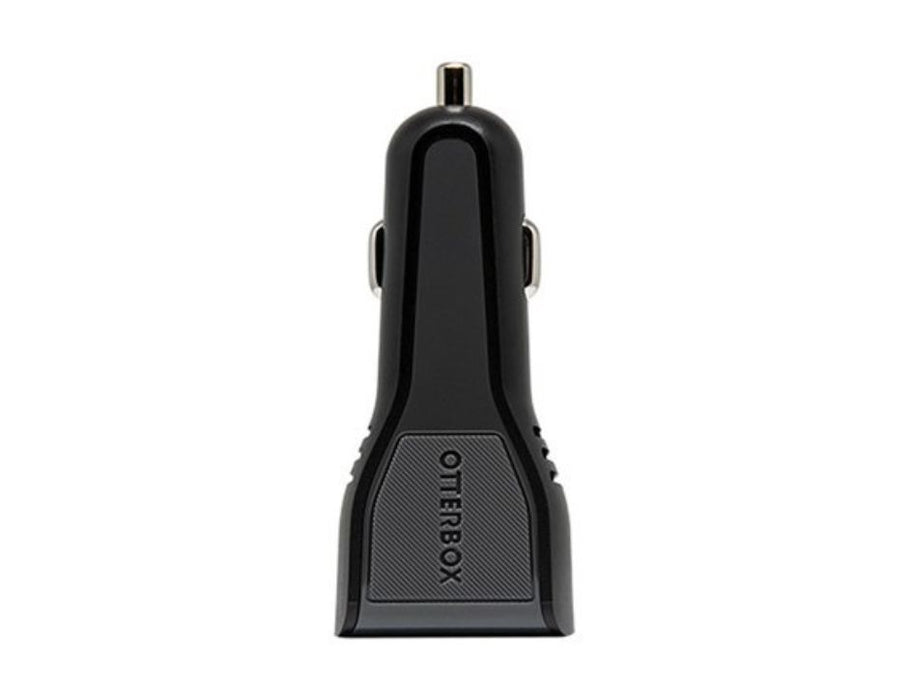 OtterBox Dual Port USB-A / USB-C Car Charger | Color: Black