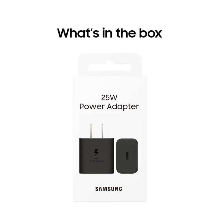 Samsung 25W Super Fast Charging Wall Charger | Color: Black