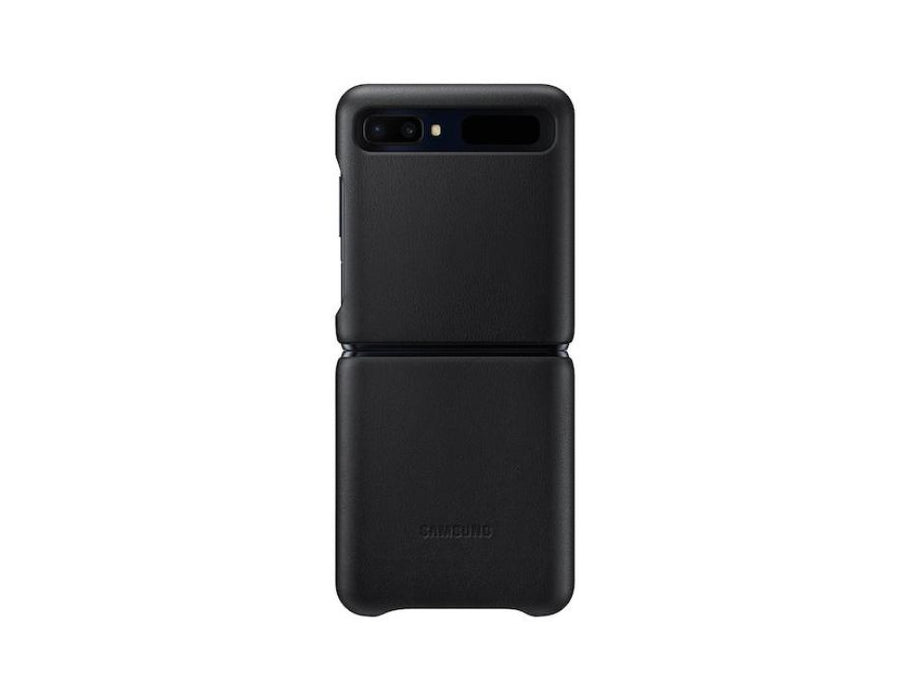 Samsung Leather Cover for Galaxy Z Flip 5G | Color: Black