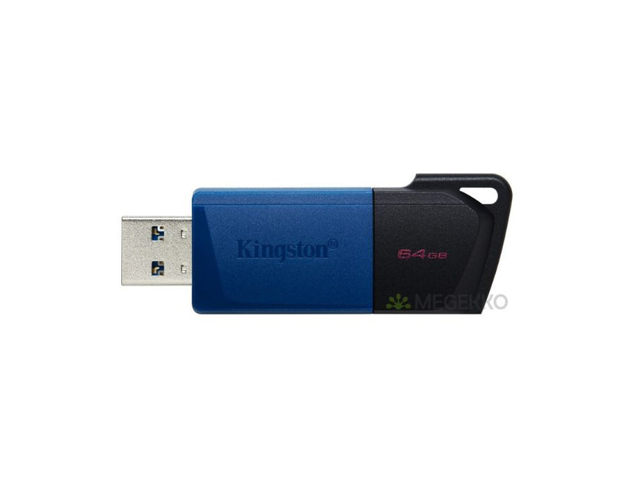 Kingston Data Traveler Exodia M Flash Drive 64GB | Color: Navy/Black