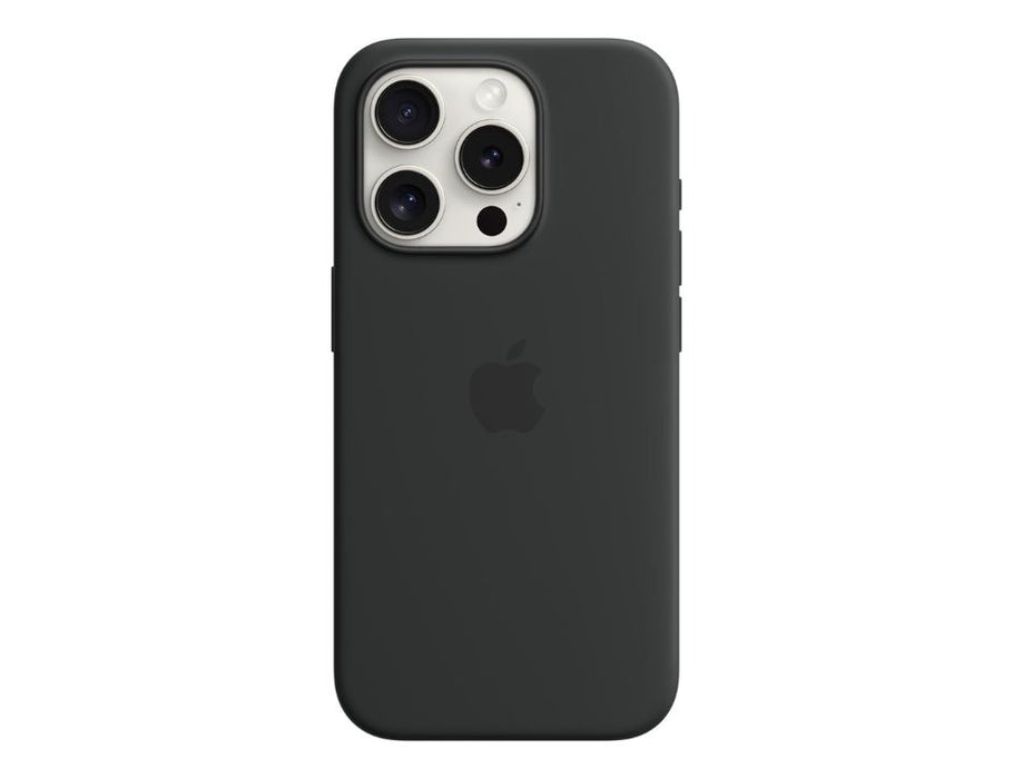 Apple Silicone Case with MagSafe for iPhone 15 Pro - MT1A3ZM/A | Color: Black