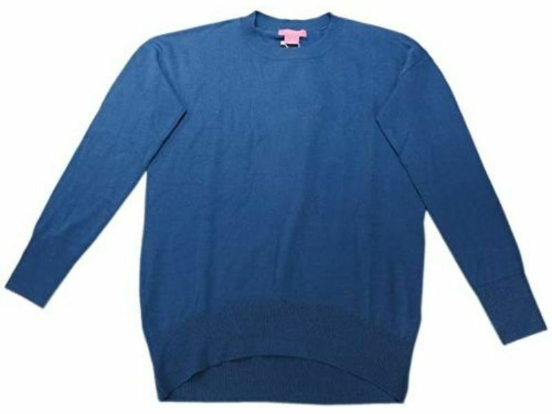 Isaac Mizrahi New York Lounge Sweater Denim Blue L