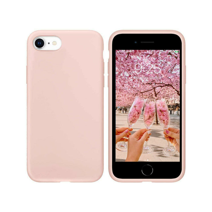 Apple - iPhone SE Sillicone Case Pink Sand (MXYK2ZM/A)