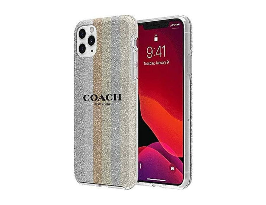 Coach Protective Case for iPhone 11 Pro (Neutral Silver Glitter/Neutral Silver Glitter/Multi, iPhone 11 Pro 5,8")