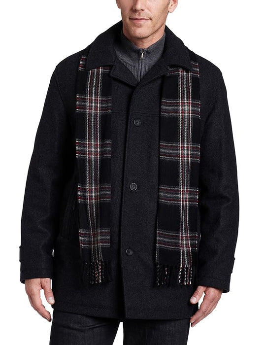 London Fog Men's Coat Charcoal X Large