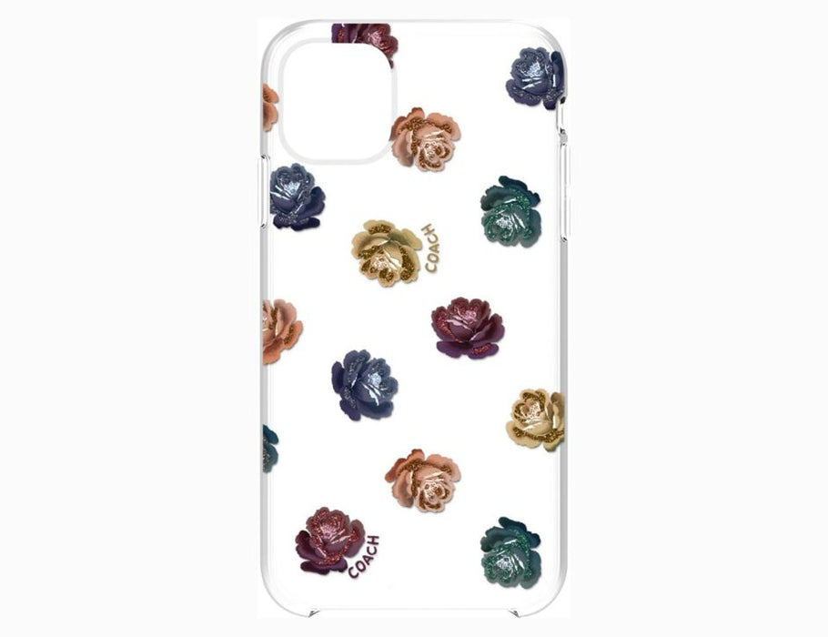 Coach Protective Case for iPhone 11 Pro Max | Dreamy Peony Clear and Rainbow