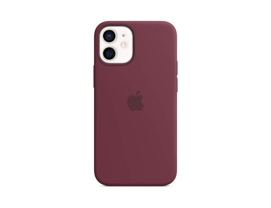 Apple iPhone 12 Mini Silicone Case with MagSafe | Color: Plum