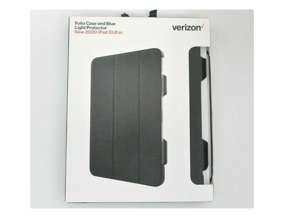 Verizon Folio Case and Blue Light Protector for 2020 iPad 10.8 in. | Color: Black