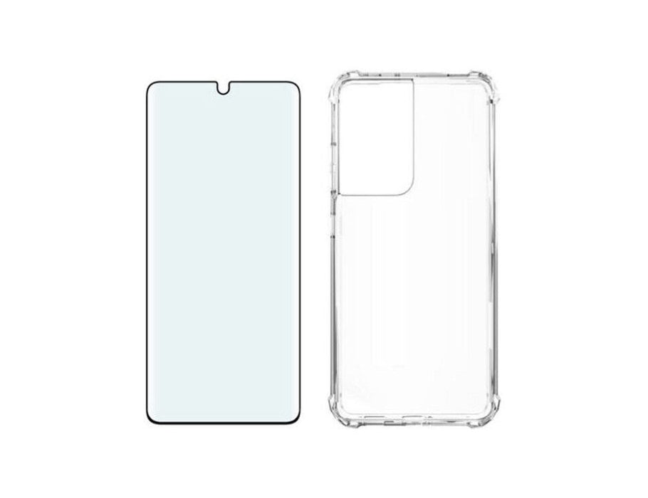 Verizon Case and Blue Light Protector Samsung Galaxy S21 Ultra  5G | Color: Clear/ Black