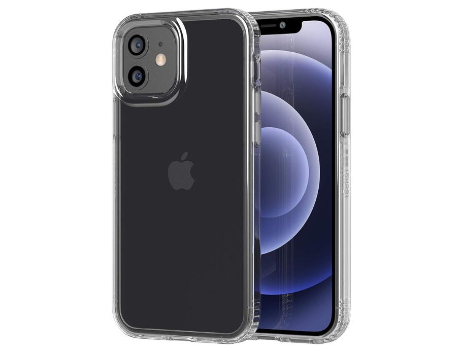 Tech21 Evo Clear Phone Case for Apple iPhone 12 Mini 5G with 10 ft. Drop Protection, Clear