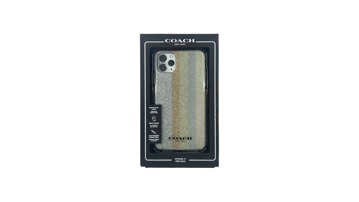 Coach Protective Case for iPhone 11 Pro (Neutral Silver Glitter/Neutral Silver Glitter/Multi, iPhone 11 Pro 5,8")