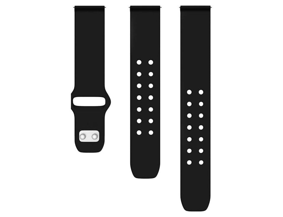 Samsung Quick Change Silicone 20mm Sport Watch Band | Color: Black