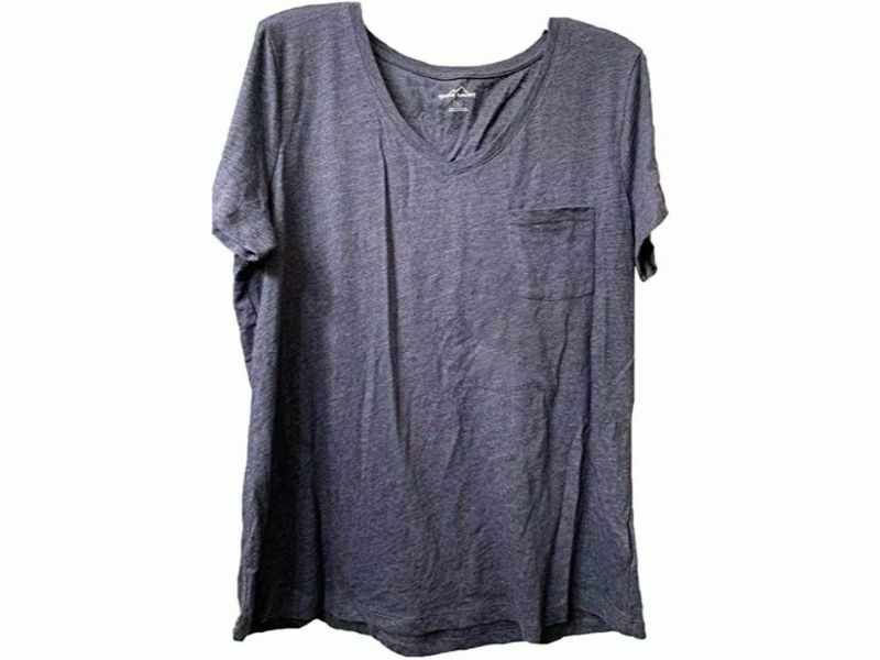 Eddie Bauer Top Heather Midnight Navy Large