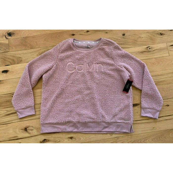 Calvin Klein Women's Sweater Crew Neck CMO/CAMEO PINK XXL