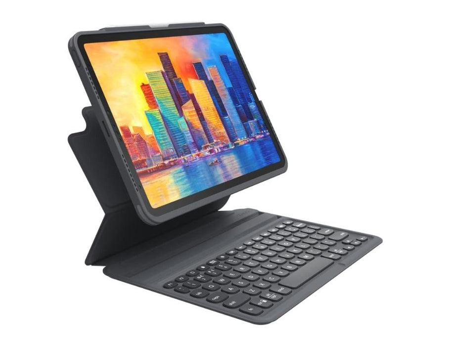 Zagg Pro Keys Detachable Keyboard & Case Backlit, Laptop Style Keys for 12.9-inch iPad Pro (6th, 5th, 4th, & 3rd Gen) | Color: Grey