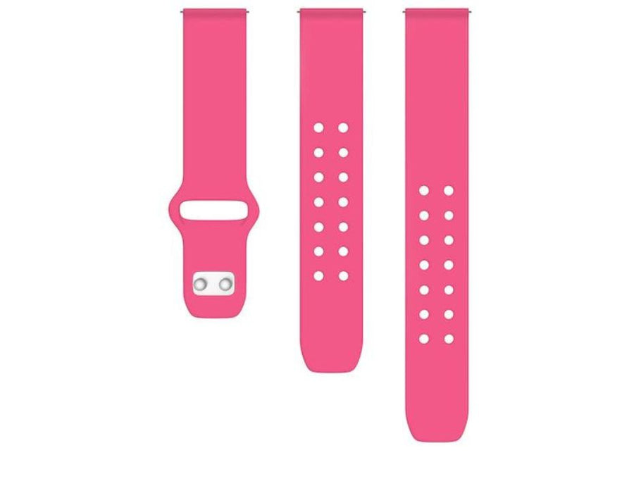 Quick Change Silicone Sport Watch Band 20mm, | Color: Pink