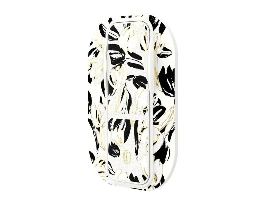 Clckr Magsafe Carson & Quinn Phone Grip | Color: Black with White Tulips