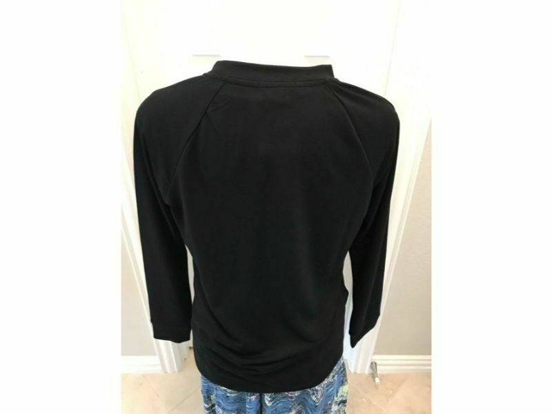 Isaac Mizrahi New York Meredith Statement Tunic Black Small