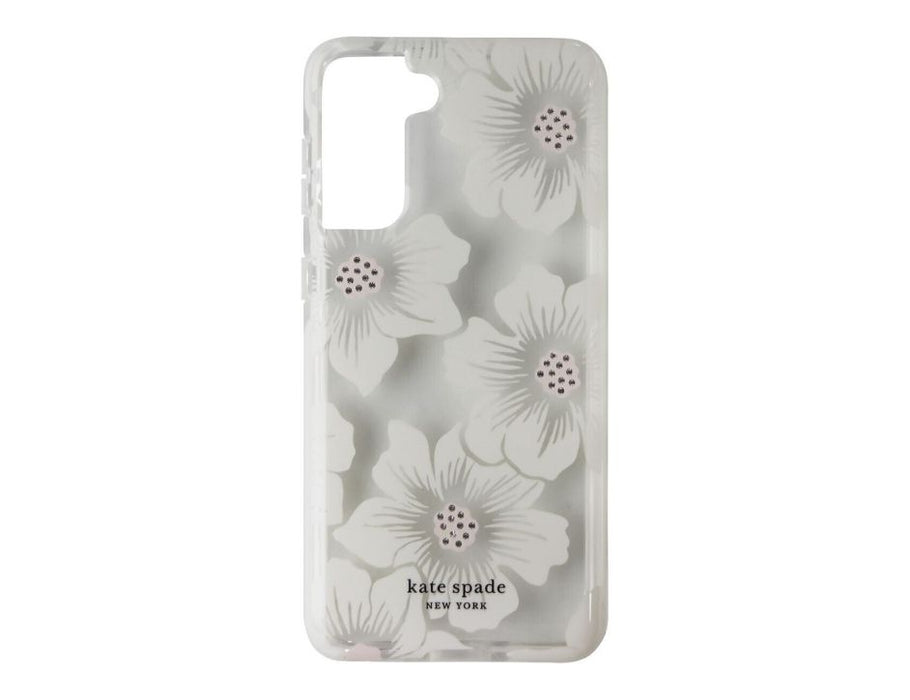 Kate Spade New York Defensive Hardshell Case for Samsung Galaxy S21+ 5G | Hollyhock Floral with Shiny Dots