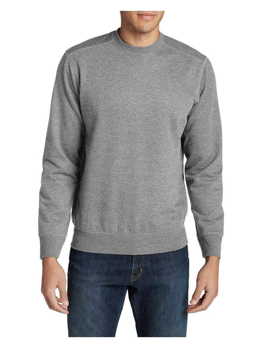 Eddie Bauer Mens Long Sleeve Sweatshirt HTR ASH Large