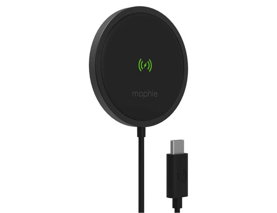 Mophie Snap+ 15W Fast Charge Wireless Charger with MagSafe Compatibility - Color: Black