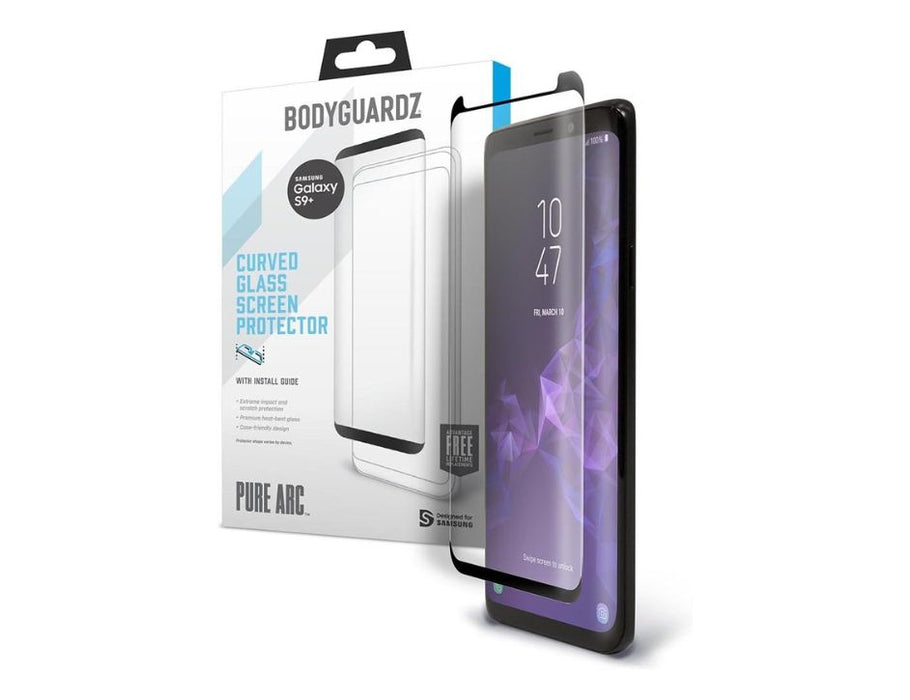 BodyGuardz Pure Arc Glass Screen Protector for Galaxy S9+