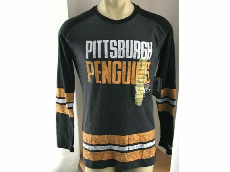 Champion Pittsburgh Penguins Long Sleeve Black Small