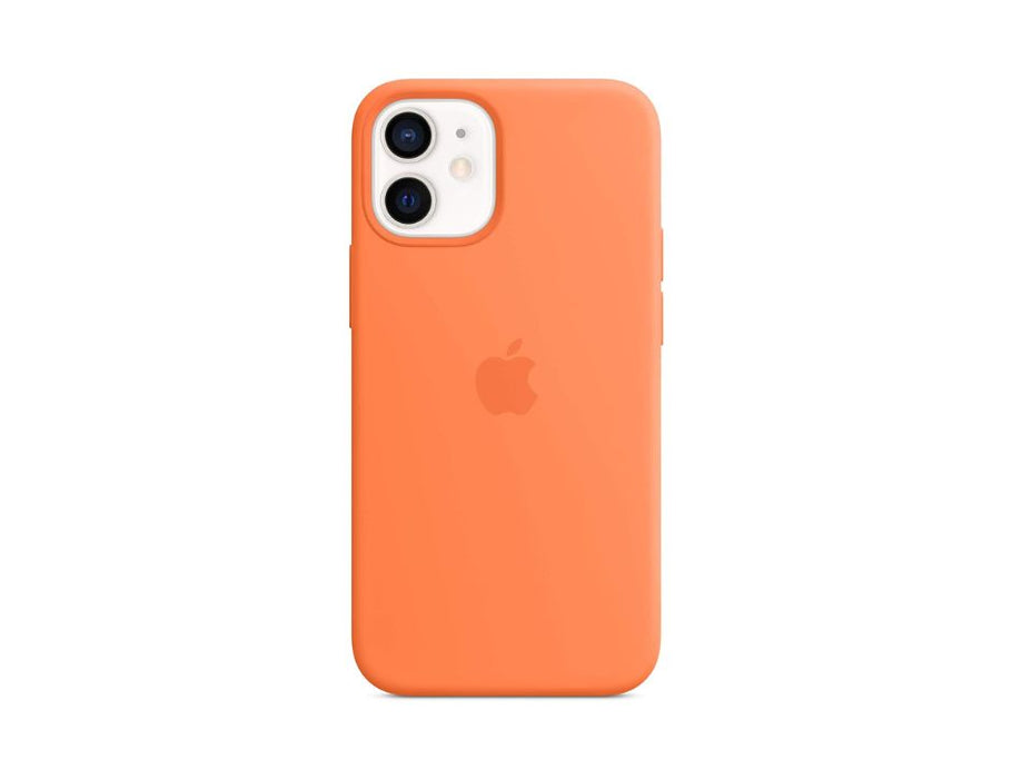 Apple iPhone 12 Mini Silicone Case with MagSafe | Color: Kumquat