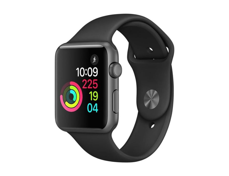 Apple Watch (Gen 1) Sport 38mm Space Gray Aluminum Case with Black Sport Band - MJ2X2LL/A