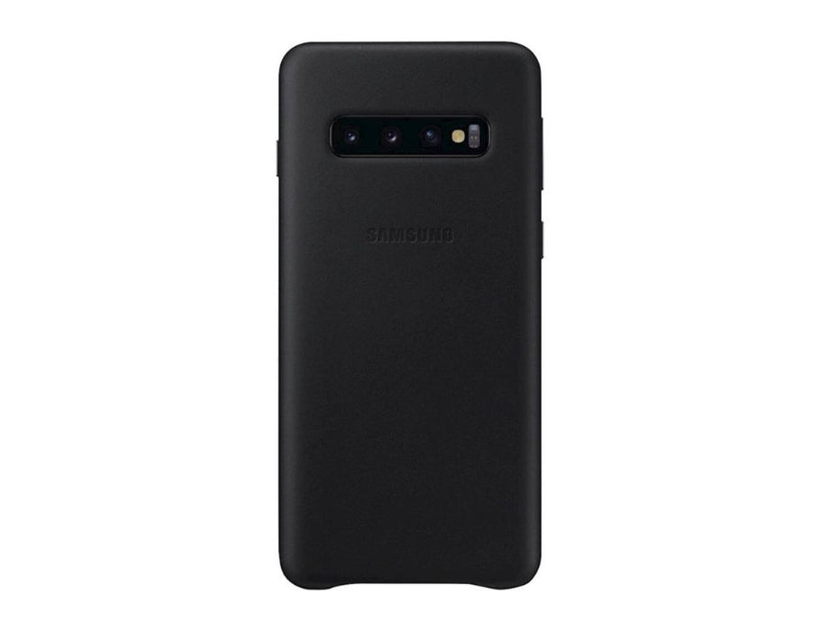 Samsung Leather Back Cover Galaxy S10 | Color: Black