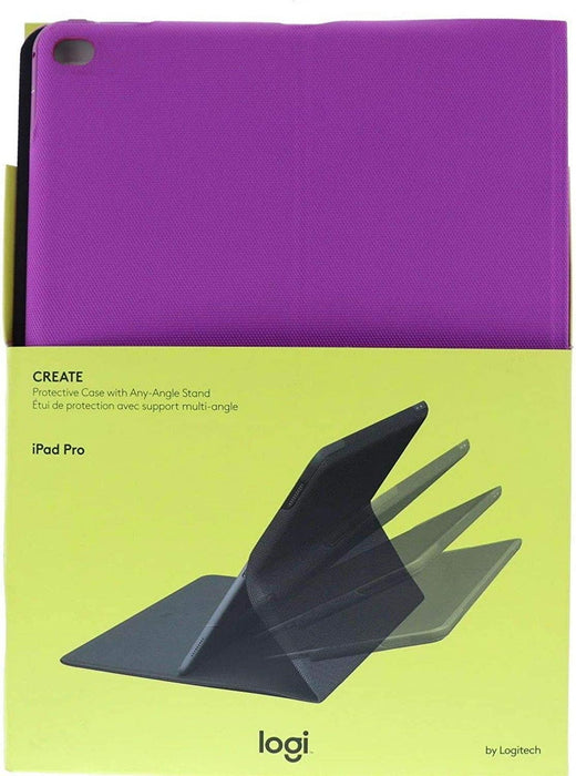 Logitech Create - Protective Case with Any-Angle Stand - Exclusively for 12.9-Inch Apple iPad Pro - Purple