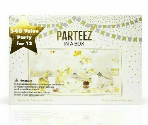 Parteez in a Box Gold and Silver 99 Pieces