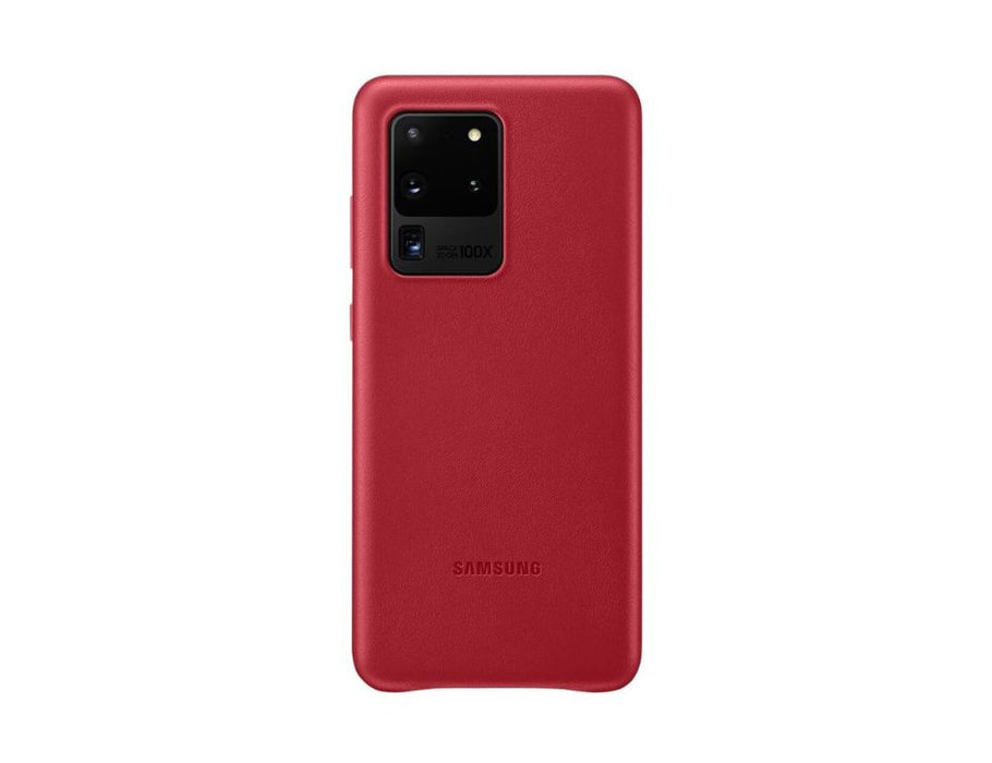 Samsung Leather Cover Case for Galaxy S20 Ultra 5G | Color: red