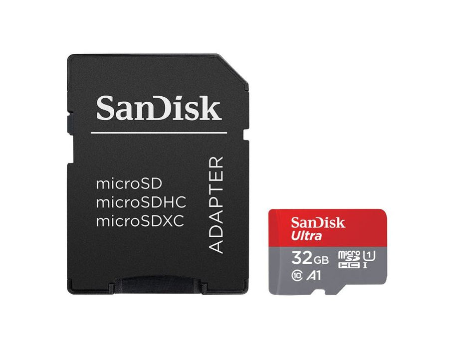 Sandisk Ultra MicroSDHC UHS-1 Card With Adapter 32GB