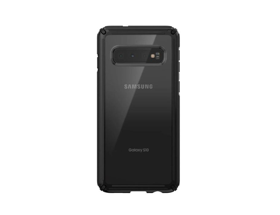 Speck Presidio V-Grip Galaxy S10 Case  | Color: Clear/Black