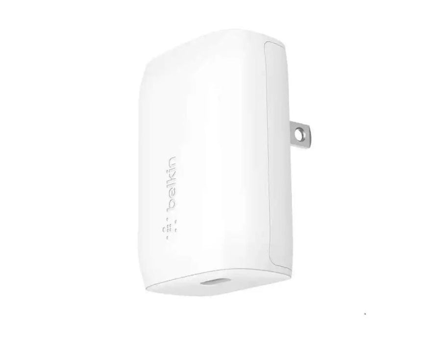 Belkin Boost Charge USB-C PD Wall Charger With PPS + Pro Flex USB-C To USB-C Cable Magnetic Cable Management- Color: White